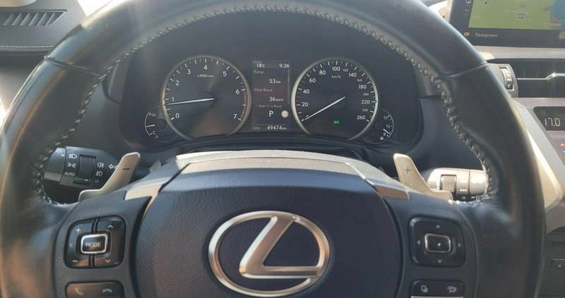 Lexus NX cena 138900 przebieg: 49474, rok produkcji 2019 z Kraśnik małe 781